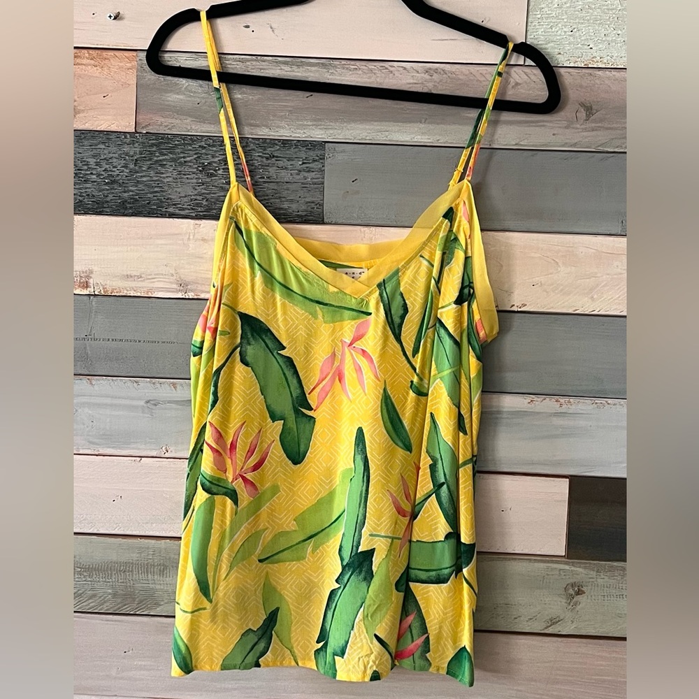 A•New•Day - floral tank top - medium